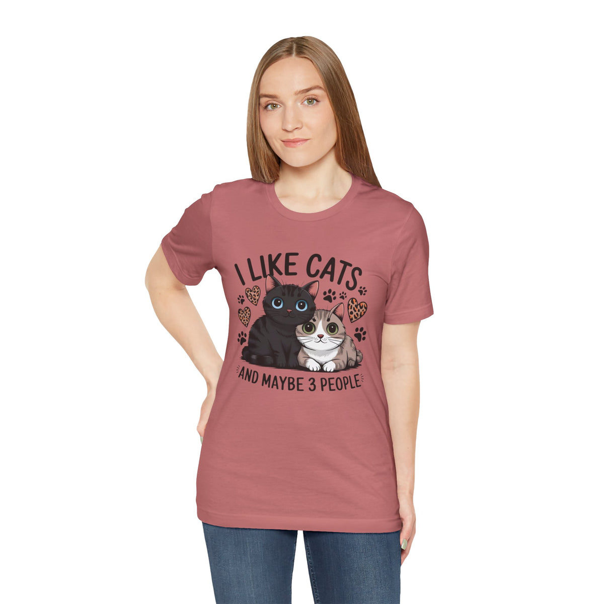 I Like Cats Tee â€” Cute Cat Lovers Shirt (â€œAnd Maybe 3 Peopleâ€)