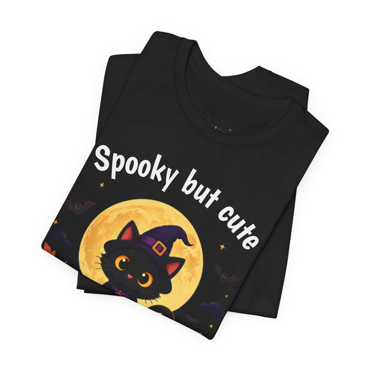 Spooky But Cute Halloween Cat T-Shirt