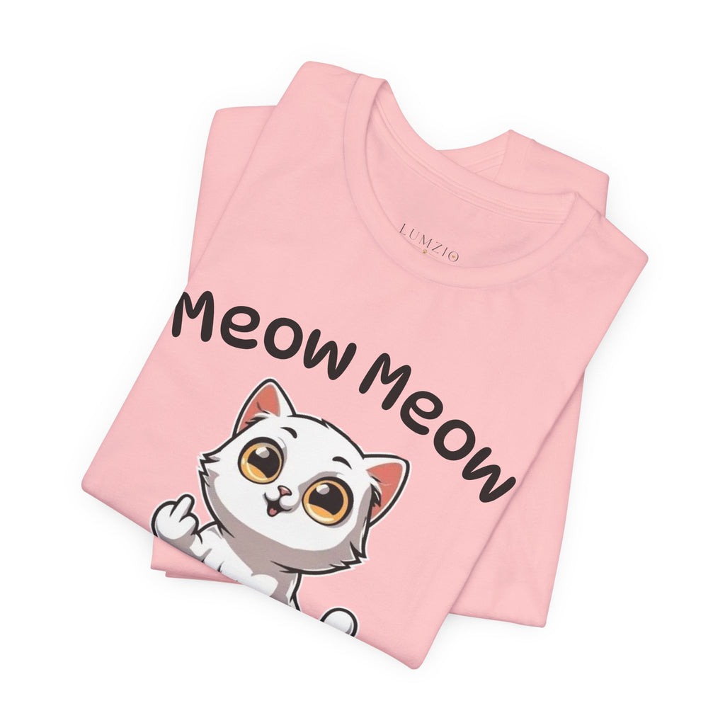 Funny Cat T-Shirt â€” "Meow Meow Madafakas" Cute Middle Finger Kitten Tee