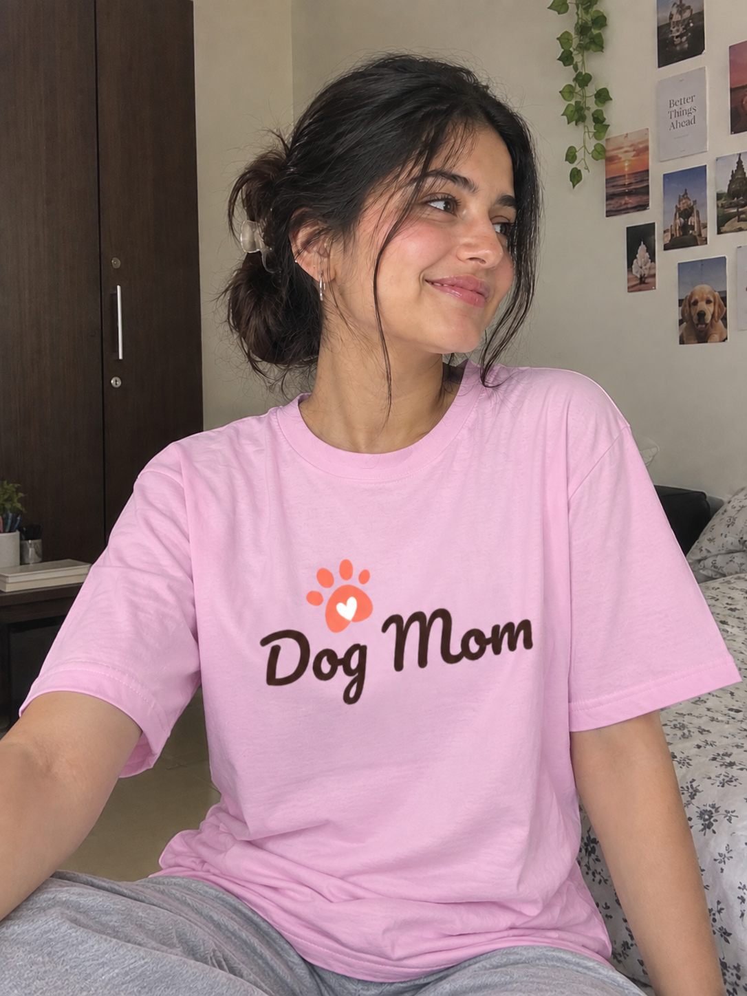 Dog Mom Oversized Classic T-Shirt