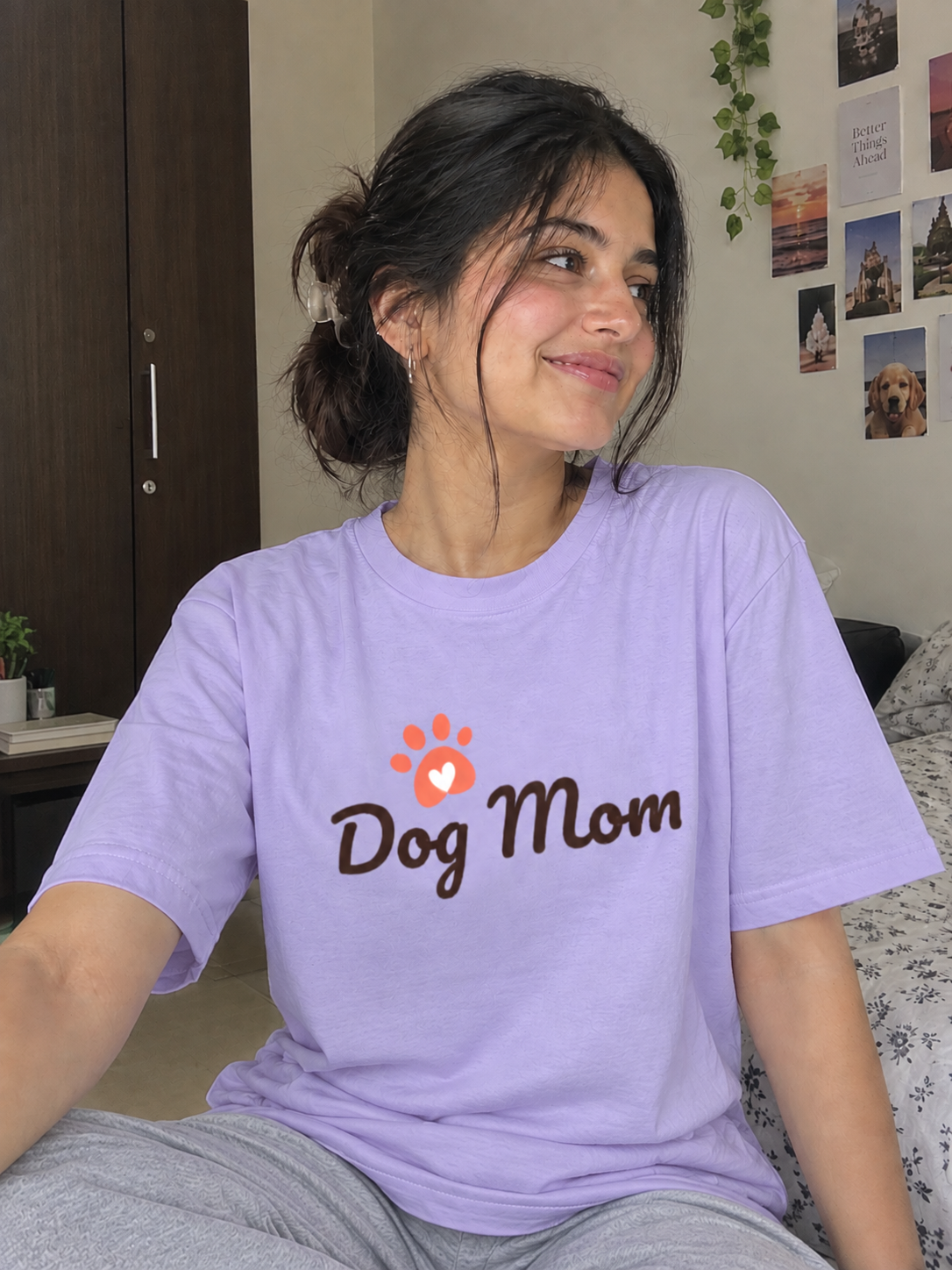 Dog Mom Oversized Classic T-Shirt